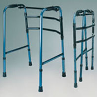 Andador sin Ruedas,Plegable de Aluminio. Marcha Fija